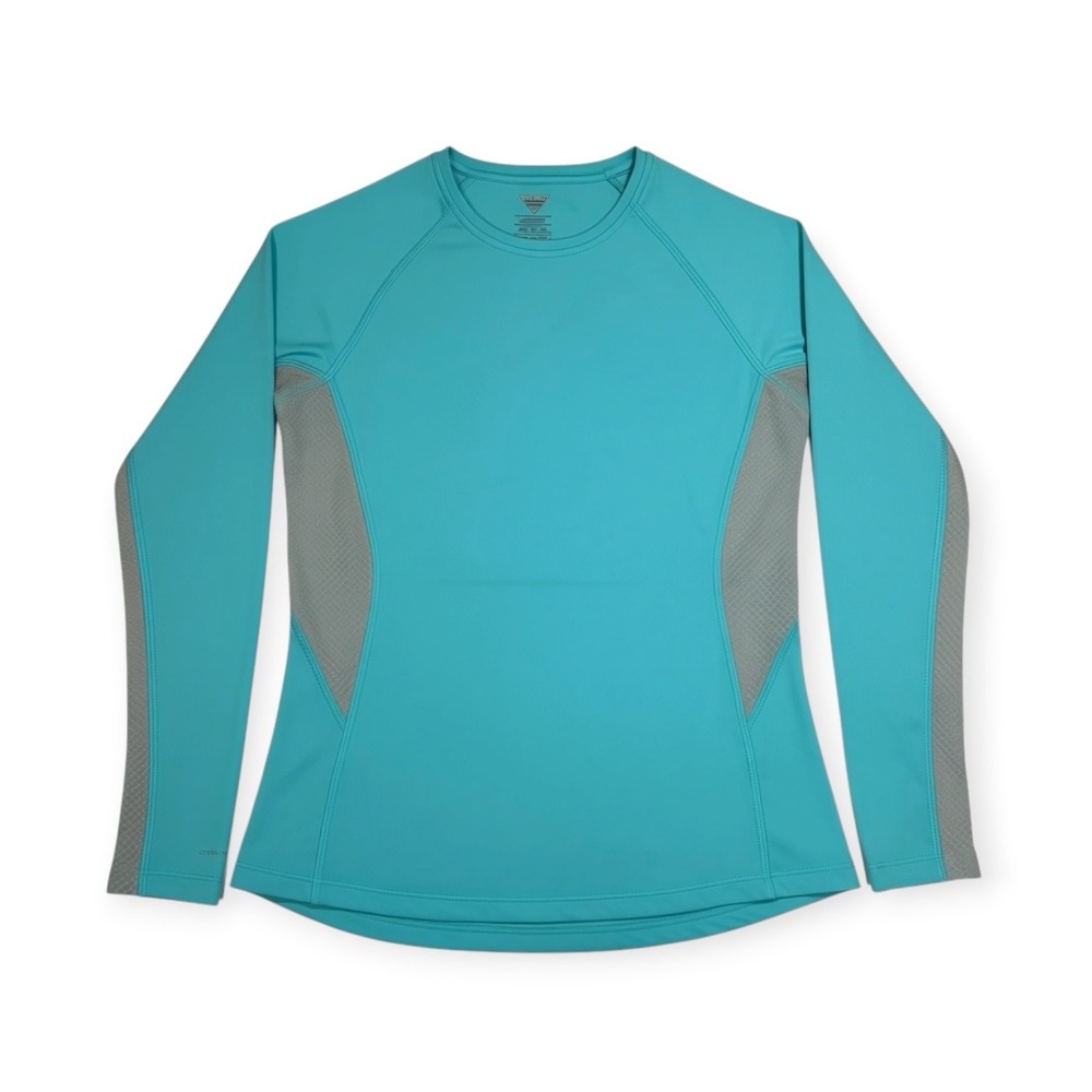 Columbia Omni-Freeze Zero Long Sleeve Shirt Teal Excellent Small Womens
